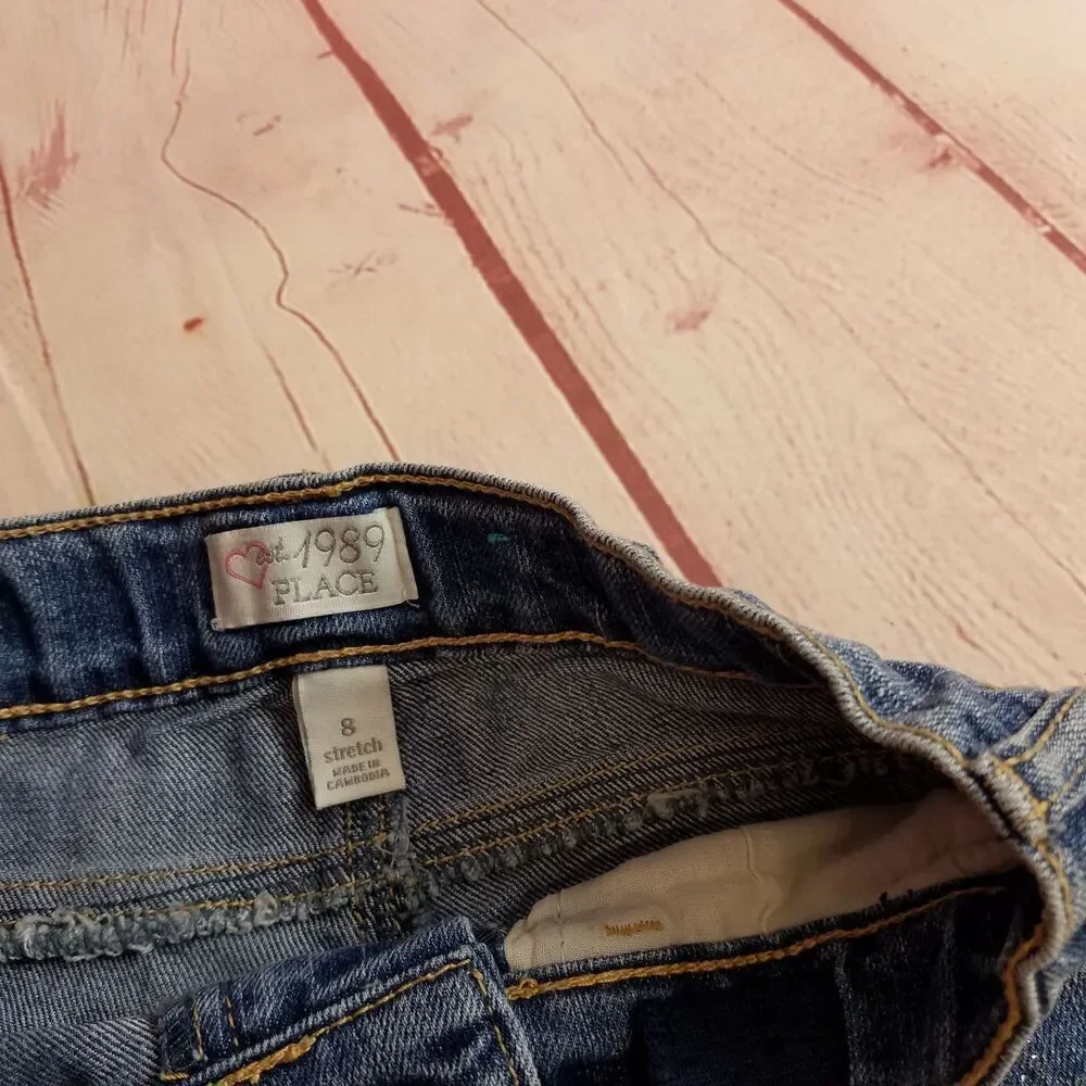 Children's Place denim shorts 8